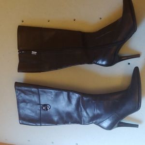 Black Leather women's Boots